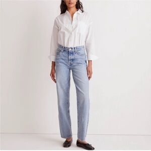 Madewell Low Slung Straight Leg Jeans, Size 33 Tall